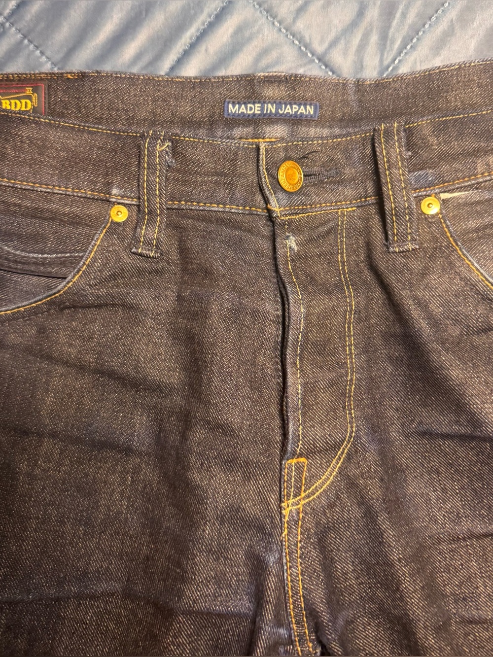 Men’s BENZAK BDD-006 GREY CAST LHT 13.5OZ Slim Straight Selvedge Denim Size 34